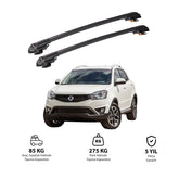 SSANGYONG KORANDO 2010-2019 TRX1 Thunder Carrier Barres transversales pour galerie de toit de voiture, 2 barres